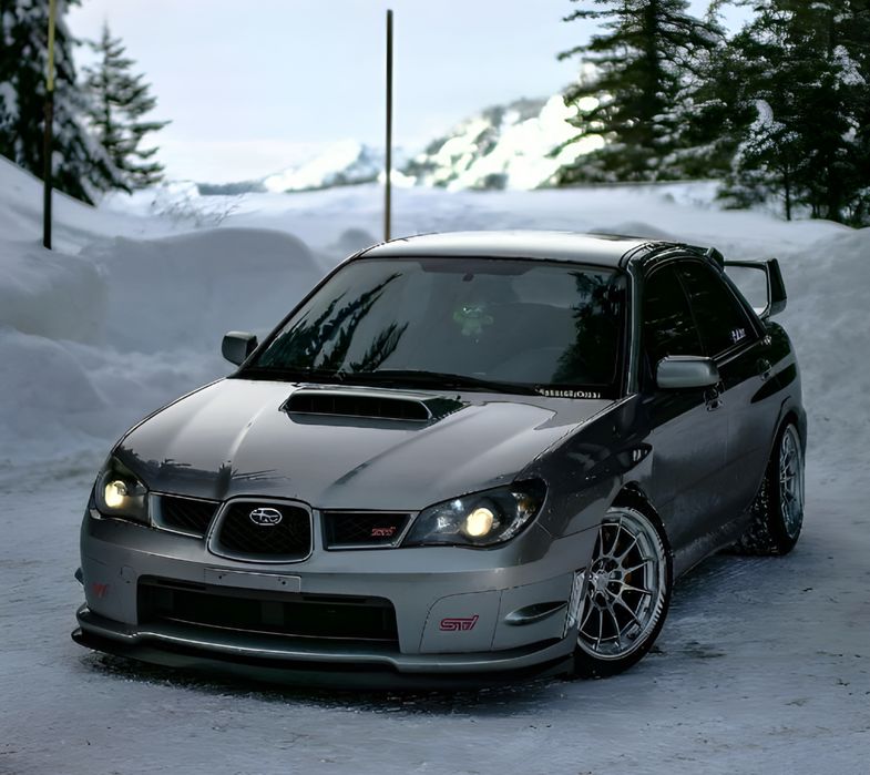 Бампер передний STI Subaru Impreza GDB Лиса