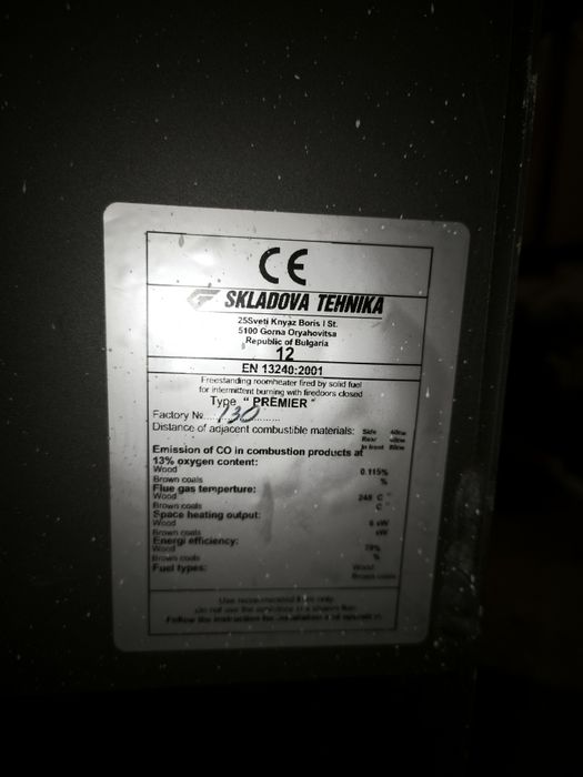 Камина на твърдо гориво