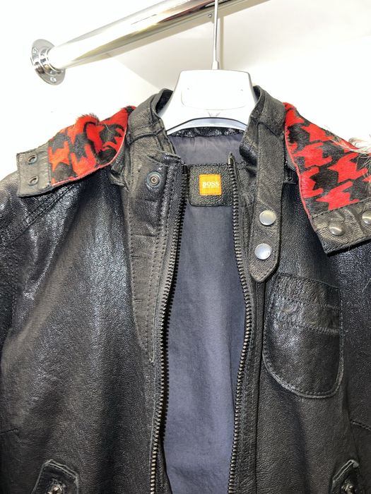 Кожено яке Boss Hugo Boss