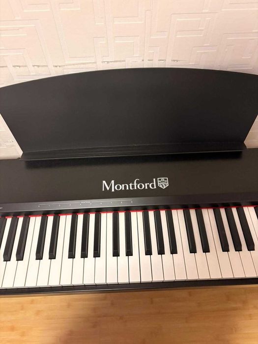 MONTFORD MFDP9 Set pian digital cu bancheta, stativ lemn, casti, 3 pedale