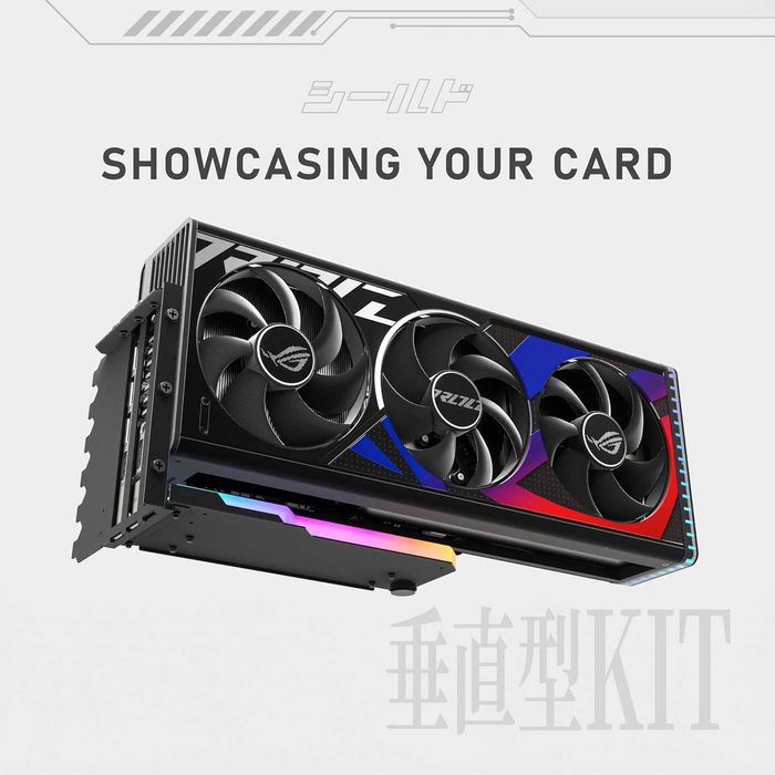 Suport GPU placa video vertical EZDIY-FAB PCIE 4.0,ARGB,90 grade