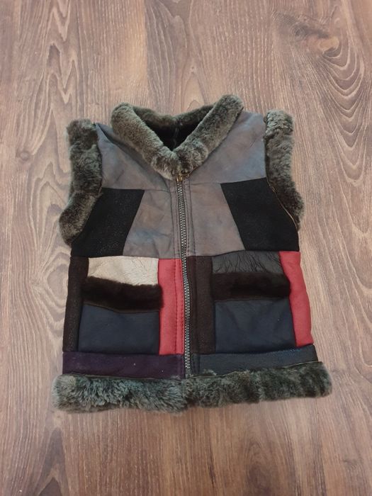 Vesta din cojoc cu blanita pentru copii