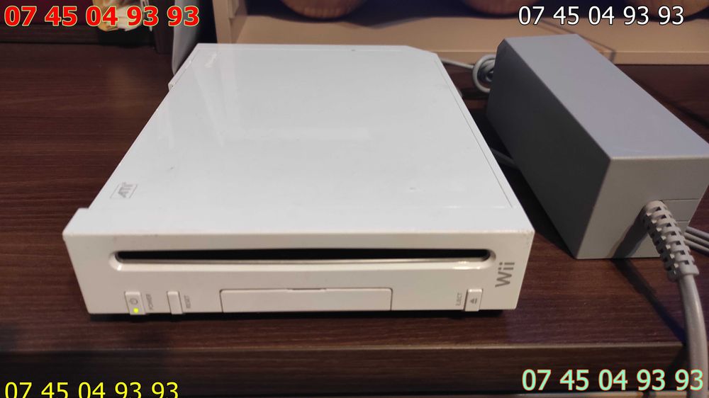 joc consola WII RVL 001 maneta si nunchag  cablu AV, senzor alimentat