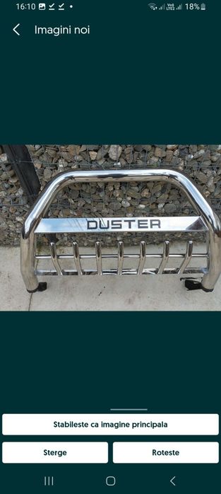 Bullbar crom Duster 2010-2024
