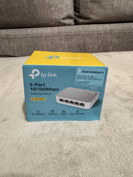 TP-Link TL-SF1005D • 5-Port 10/100Mbps Desktop Switch • НОВ