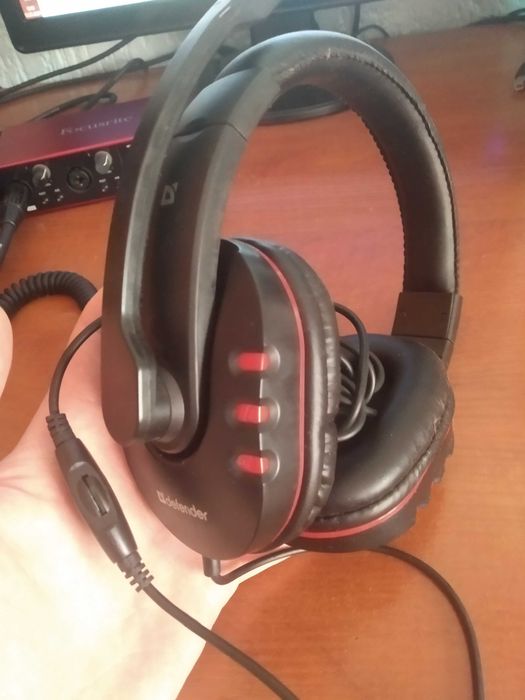 Наушники c микрофоном Defender Warhead G-160, Black