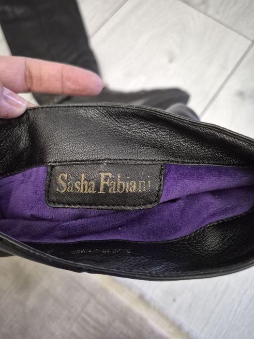 Женские сапоги кожа