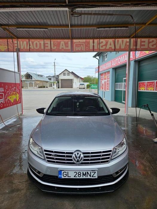 Spoiler Lip Prelungire Bara Față VW Passat CC R-Line Facelift Negru