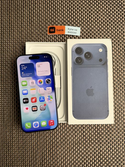 КАТО НОВ! 512Gb *ЛИЗИНГ* iPhone 17 Pro Deep Blue ГАРАНЦИЯ