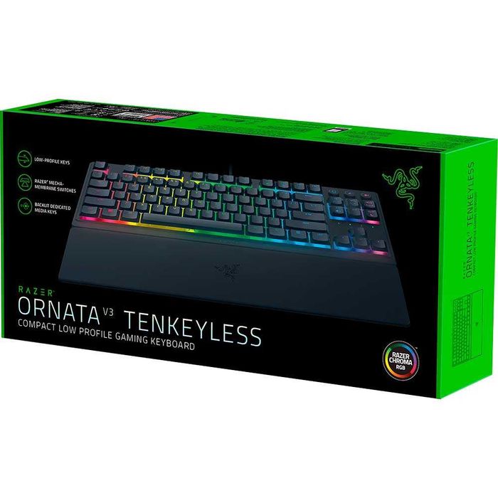 Tastatura gaming Mecanica Razer Ornata V3 Tenkeyless RGB negru Sigilat