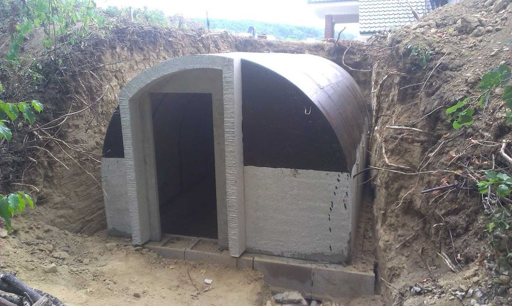 Pivnita modulara din beton armat , ingropata