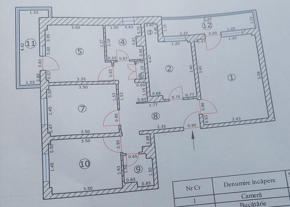 Vând apartament cu 4 camere în Răcădău Brașov