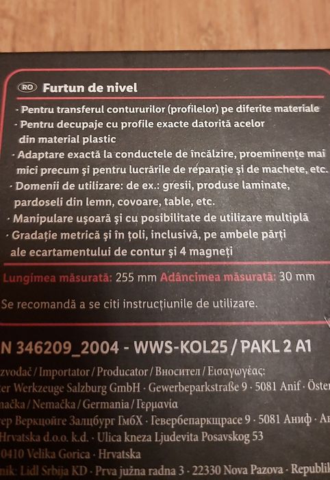 Sablon contur, 25 cm, Nou !