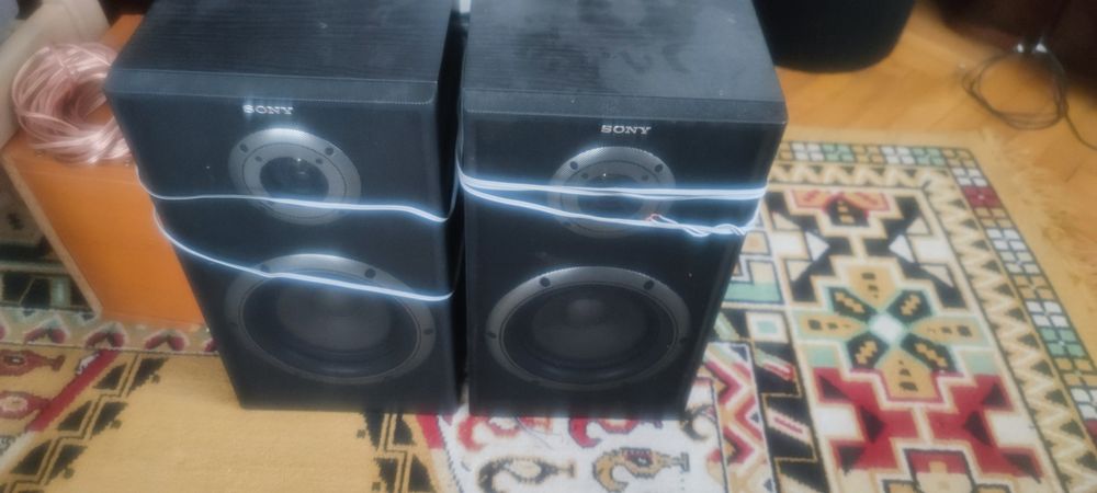 Sistem Home Cinema complet Yamaha RX-V675 + Canton + boxe mari 30 cm