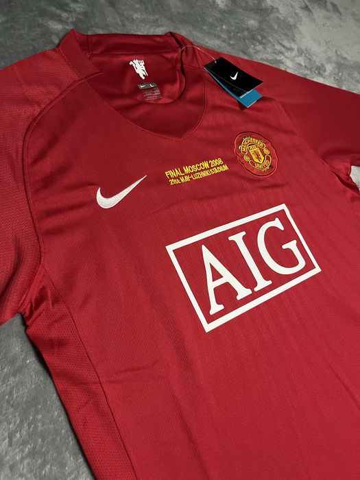 Nike Manchester United Ronaldo #7 Champions League Kit Red Size L