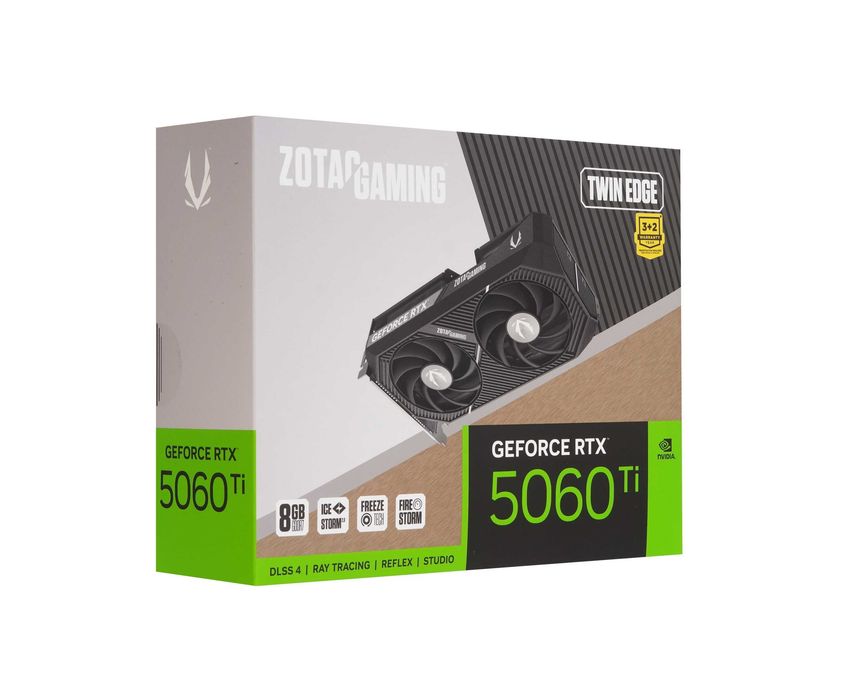 - Видеокарта Zotac GAMING GeForce RTX 5060 Ti Twin Edge 8GB
