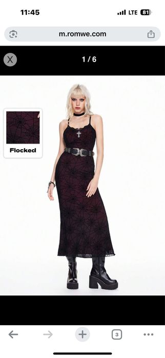 Rochie ROMWE, stil grunge/punk/rock