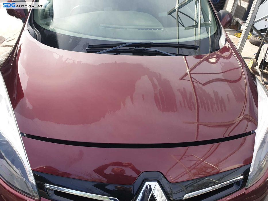 Capota Motor Renault Scenic 3 Facelift 2009 - 2016 Culoare TENNM Grenat Medium Red [K0488]