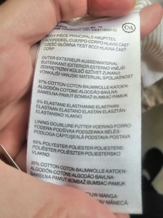 Vand palton lung C&A