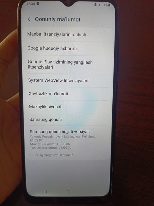 Samsung galaxy A03 telefoni
