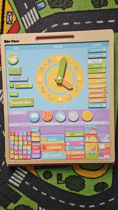 Calendar magnetic vremea pt copii - Educlass in limba romana
