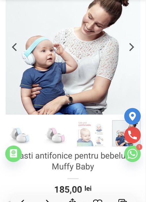 Casti antifonice bebe