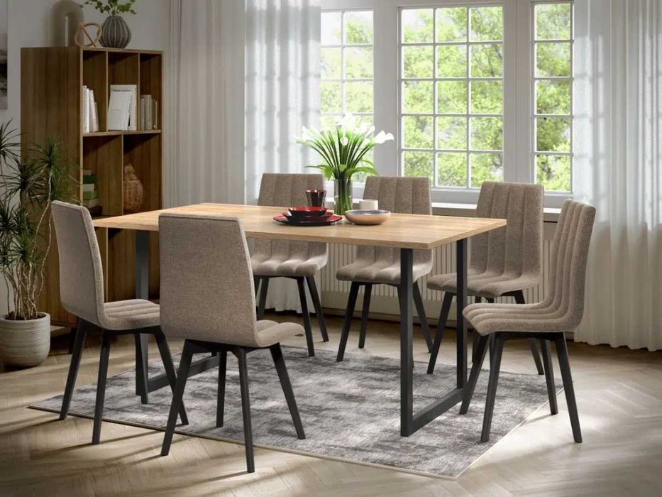 Set Masa Olive + 6 Scaune Karma Cappuccino - Transport Gratuit