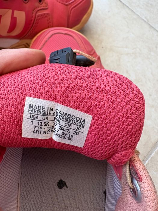 Детски маратонки за тенис на корт Wilson
