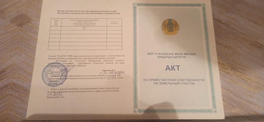 Продам участок Каргалы (фабричный)