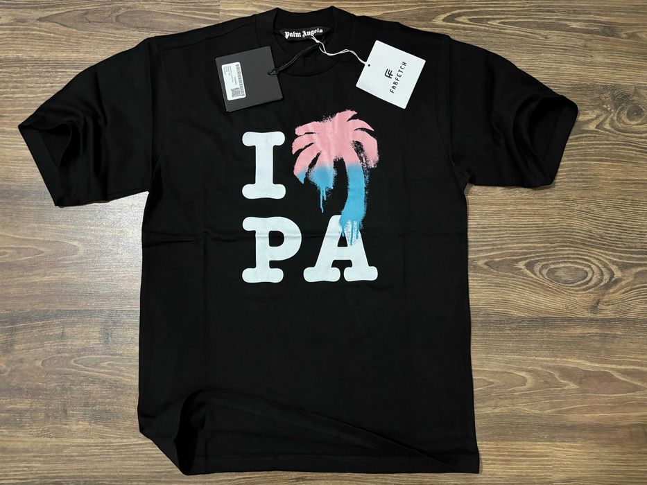 Унисекс Тениска Palm Angels Oversize - S M L XL 2XL Черна