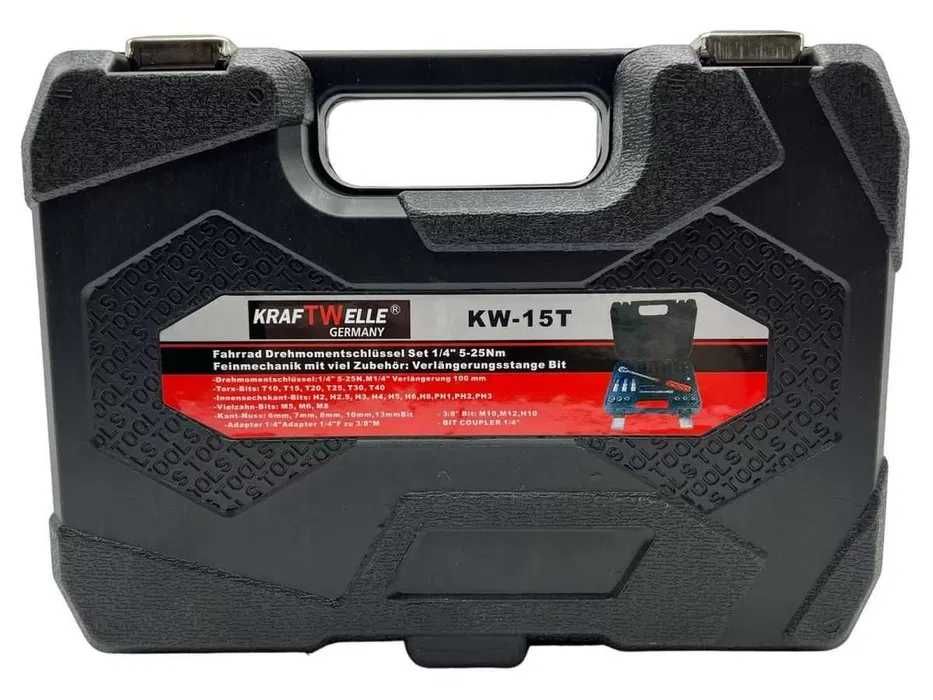 Динамометричен ключ 1/4", 5-25Nm 32ч, KraftWelle