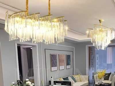 Люстра,2размер,регулируемая высота,современная,для зала,офиса,гостиной