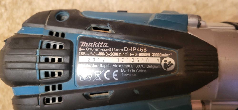 Makita DHP458 Masina de gaurit si insurubat cu percutie fuctionala