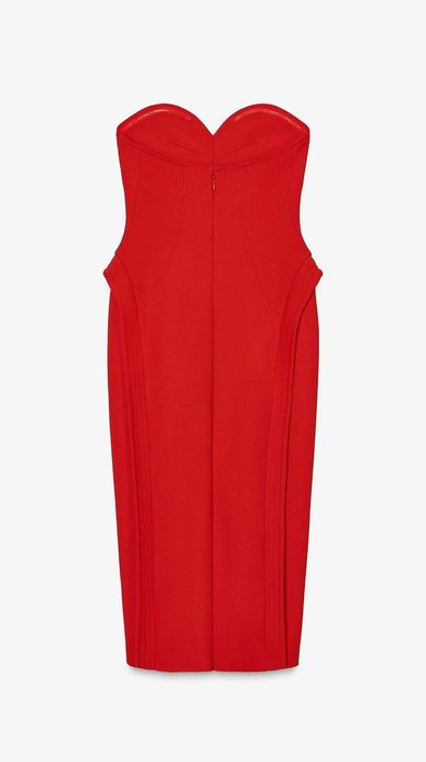 Zara рокля със сърцевидно деколте размер С