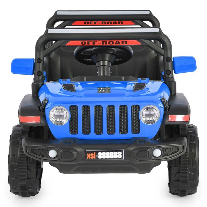 ТОП ЦЕНА!НОВО!Акумулаторен джип Tango BLUE с 12 V батерия,USB,Функция люлеене