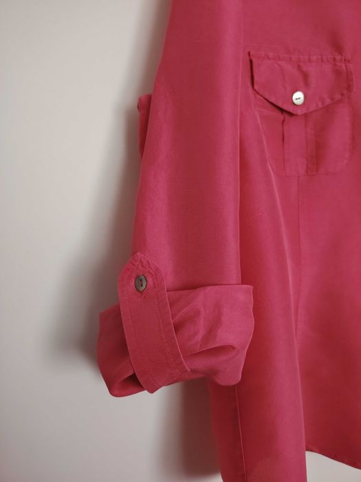 Bluza matase naturala "roz Barbie"