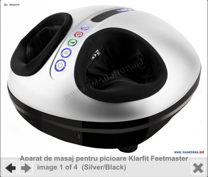Aparat masaj picioare reflexoterapie profesionala KLARFIT FEETMASTER