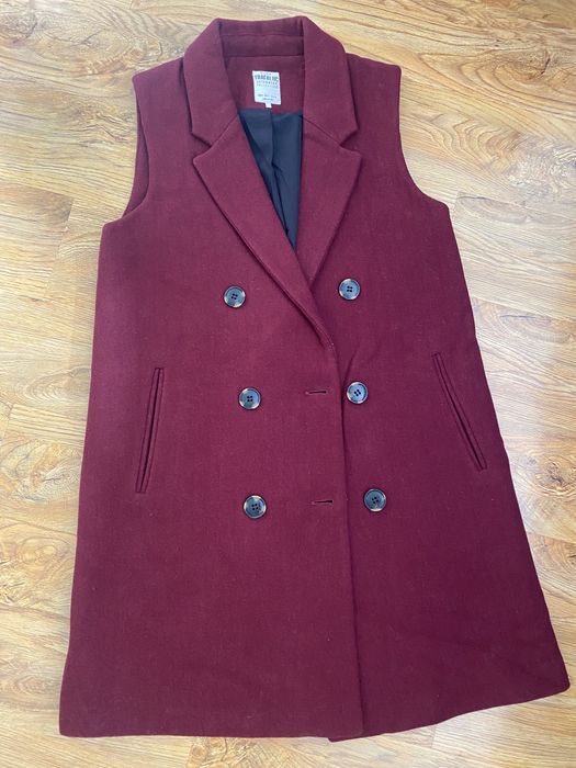 Жилетка-пальто Zara (c) 50% шерсть