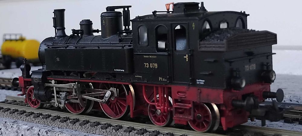 Locomotiva cu aburi BR 73 TRIX 1.87 HO raritate