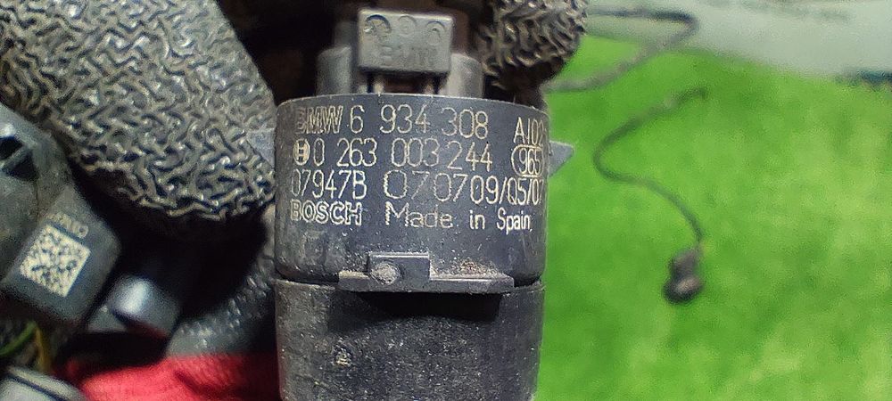 INSTALATIE + SENZORI PARCARE PDC BARA SPATE MINI COOPER R56 BMW E87 E90 X1 / COD OEM 6934308 / 66206934308 2005-2014