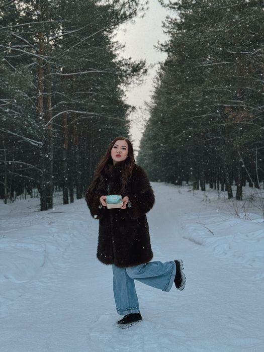 Женская Эко Шуба 90см