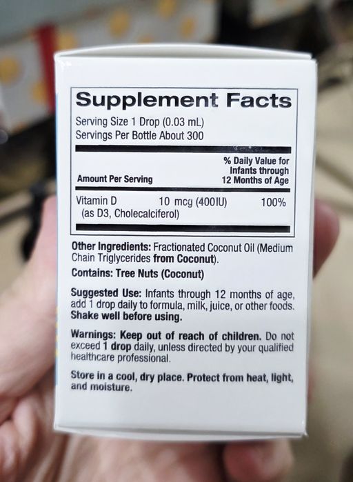 ДОСТАВКИ НЕТ California Gold  baby d3 80000 до08/2028 Made USA