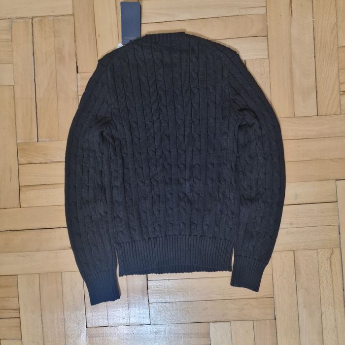 Pulover Negru Polo Ralph Lauren Cu Logo Alb Nou Cu Eitcheta - Marime S