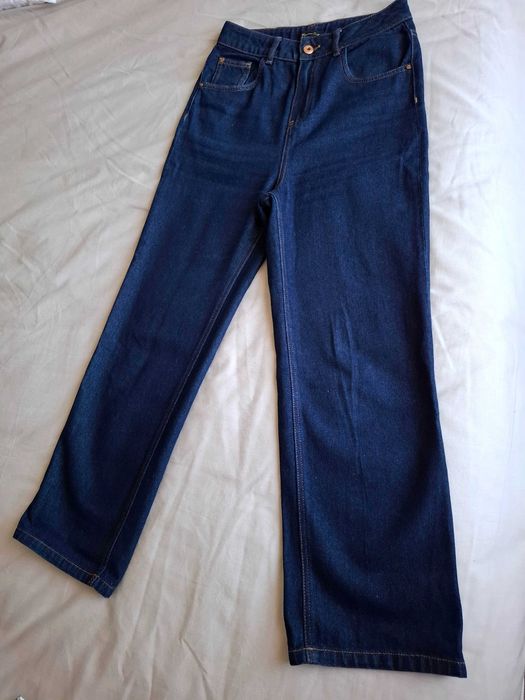 Тъмно сини дамски дънки Massimo Dutti