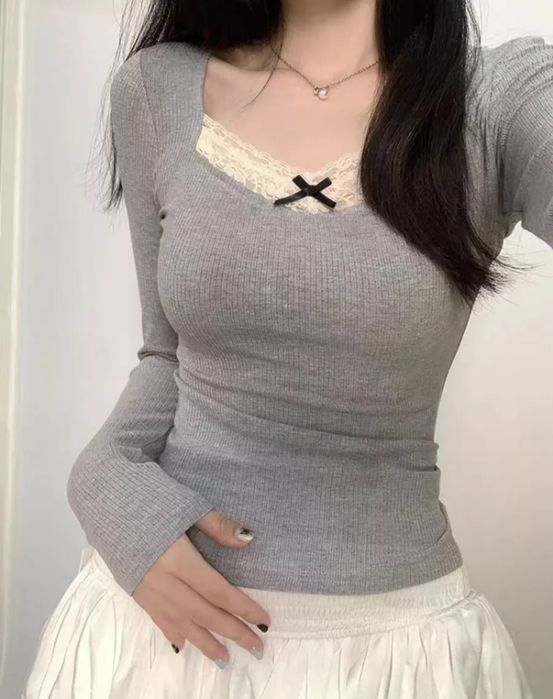 Топ у2к кофта с длинными рукавами