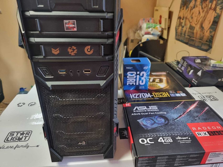 Продава се офис компютър Gigabyte с подарък