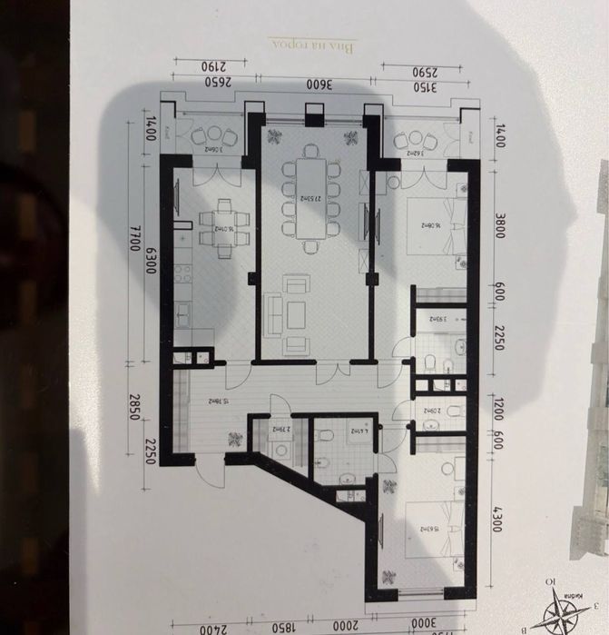 Новостройка квартира 3 комнатная Юнусабад