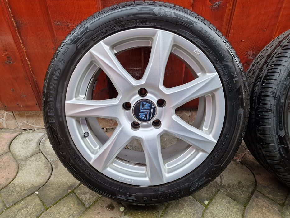 jante aluminiu 5x112 R17 cu anvelope noi