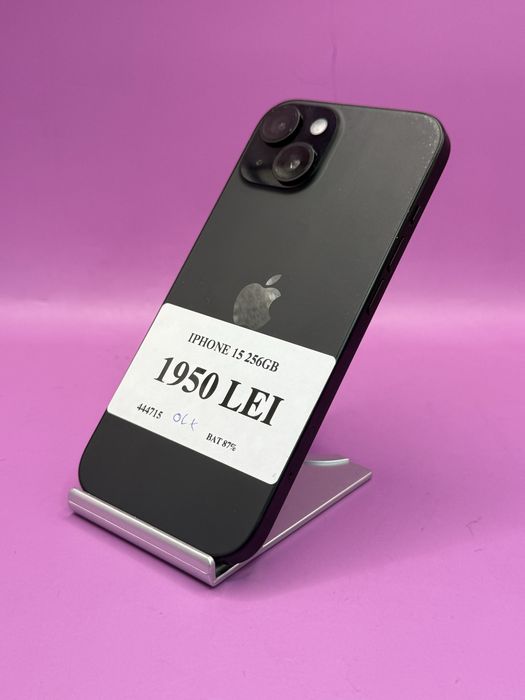 Iphone 15 256GB 87% •Amanet Matei Crangasi•44471