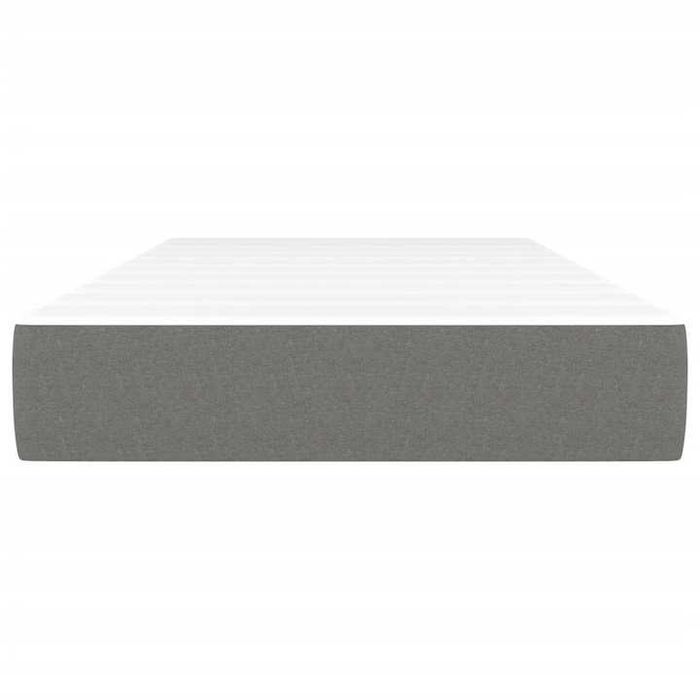 Saltea Pat Arcuri vidaXL Gri 90x200x20 cm Fermitate Medie Textil 14.3 Kg The Home Kika IKEA Mobexpert Dormeo Domusflex Oferta Noua Copii Adulti
